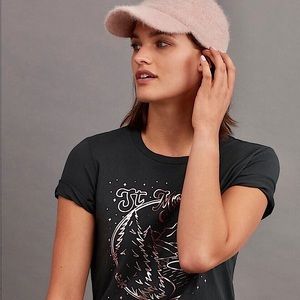 Anthropologie x Sol Angeles St. Moritz Vintage Ski Print Graphic Tee Size XS NWT